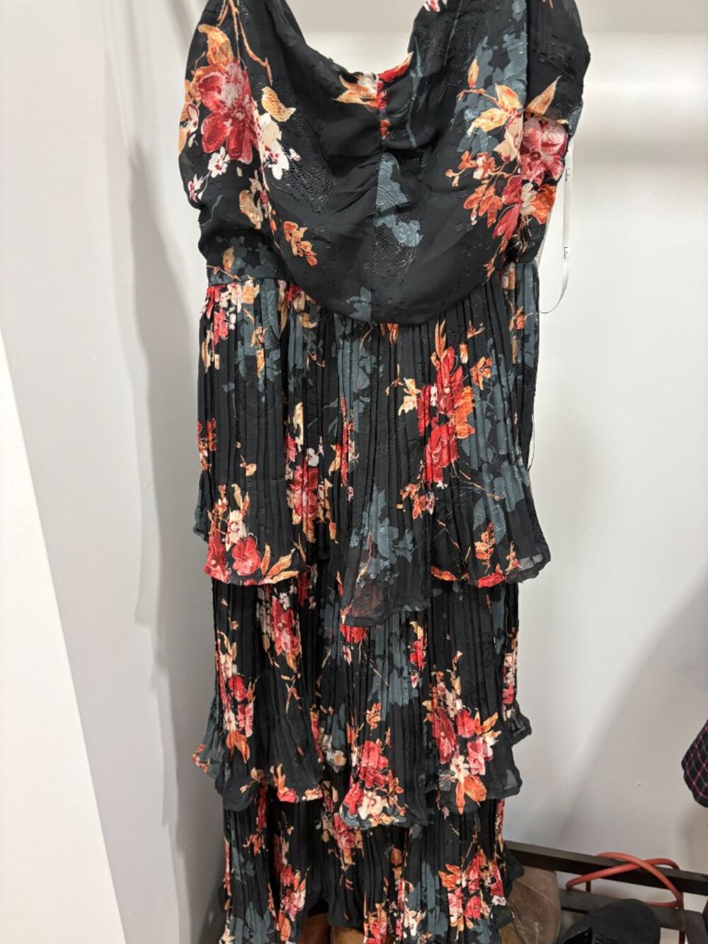 Midi Floral formal dress - Picture 3 of 4